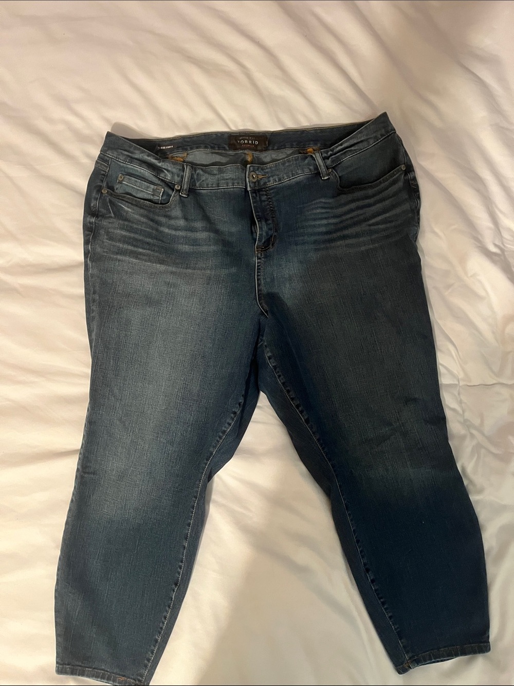 torrid Dark Blue Ankle Cropped Jeans